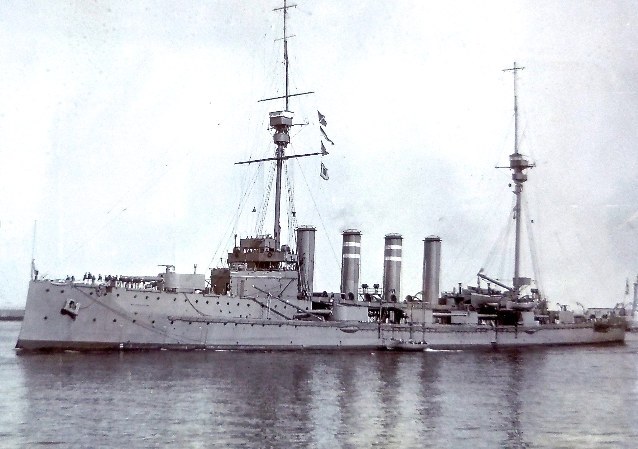 The HMS Warrior was one of 151 British warships in the North Sea on May 31 and June 1, 1916, when a German fleet of 99 warships attempted to break out from the British naval blockade of the German coast.