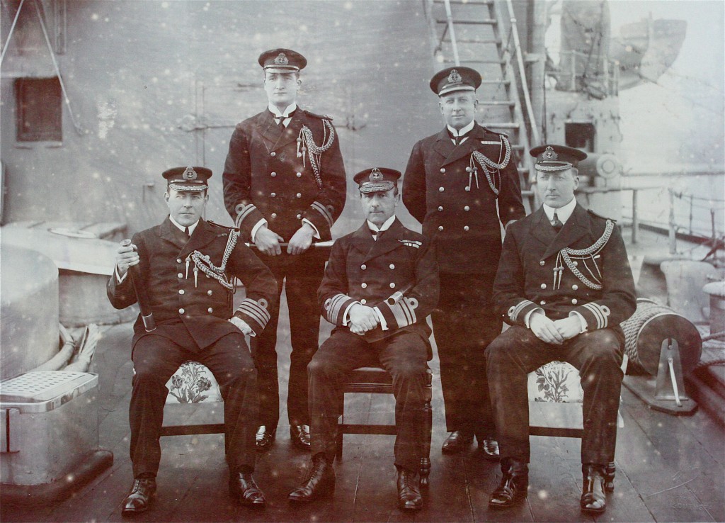 Captain Hopwood, Lieut.Buxton. John Rushworth Jellicoe, Mr Share, Commander Dreyer