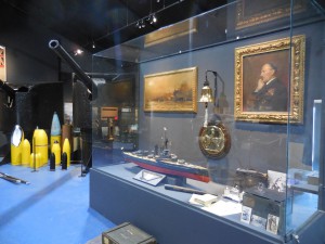 HMS Iron Duke at her new home in the Sea War Museum in Thyborøn, Denmark. 