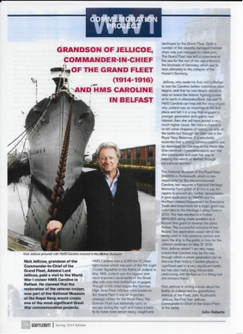 JELLICOE VISITS THE CAROLINE-1