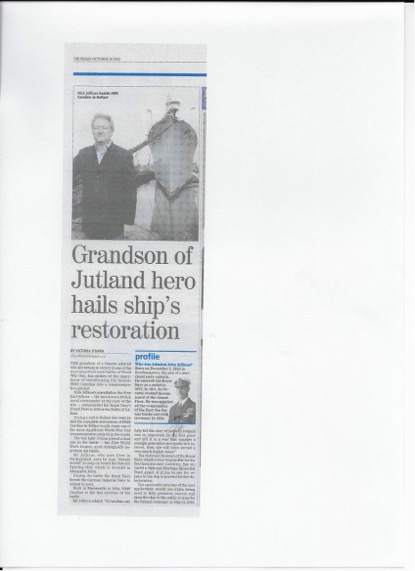 JELLICOE VISITS THE CAROLINE