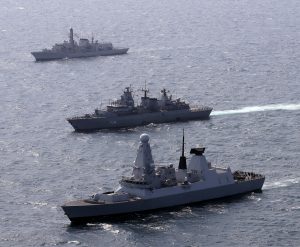 Batle of Jutland Commemerations HMS Duncan joined FGS Brandenburg and HMS Iron Duke to commemorate 100 years since the battle of Jutland.