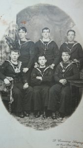 Samuel Roberts, HMS Blanche (first row in the center)